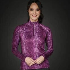 Mountain Horse Women's Cleo Tech Top - Burgundy -Best Equestrian Supplies 462257 800 800