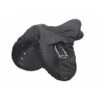 Shires Solid Color Waterproof Ride On Saddle Cover - Black
