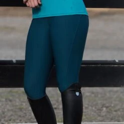 Irideon Women's Issential Capriole Knee Patch Tights - Baltic Blue