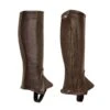 Perri's Kids' Professional Calfskin Zipper Half Chaps - Brown 2 Perri's Kids' Professional Calfskin Zipper Half Chaps - Brown -Best Equestrian Supplies 502919 800 800