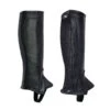 Perri's Kids' Professional Calfskin Zipper Half Chaps - Black -Best Equestrian Supplies 502949 800 800