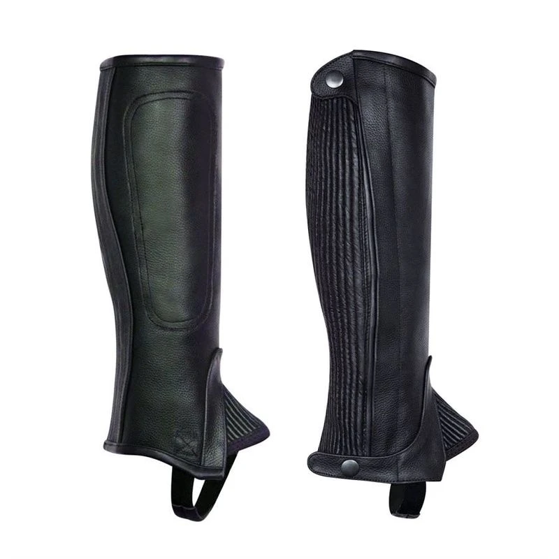 Perri's Professional Calfskin Zipper Half Chaps - Black 3 Perri's Professional Calfskin Zipper Half Chaps - Black