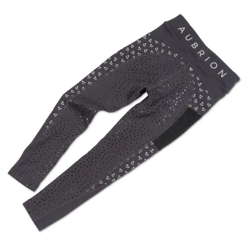 Shires Aubrion Kids' Coombe Riding Tights - Reflective 4 Shires Aubrion Kids' Coombe Riding Tights - Reflective - Image 2