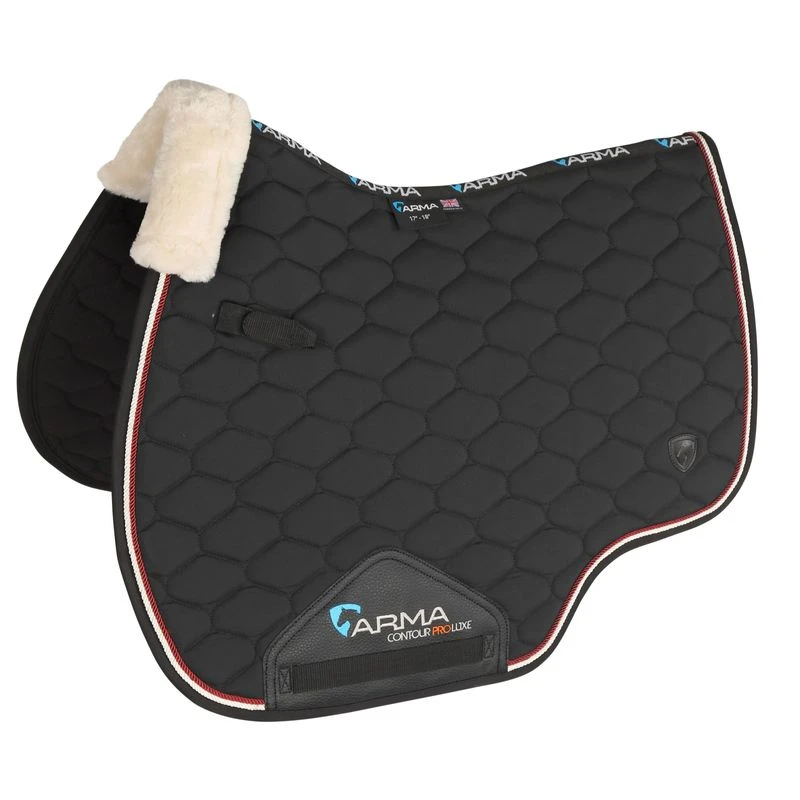 Shires ARMA Braided Trim Saddle Pad - Black 3 Shires ARMA Braided Trim Saddle Pad - Black
