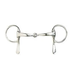 Finntack Curved Snaffle Half Cheek Driving Bit