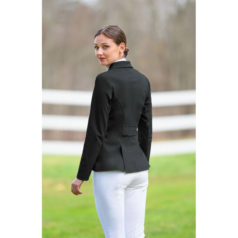 Ovation Women's Elegance Dressage Short Tail Coat - Black 4 Ovation Women's Elegance Dressage Short Tail Coat - Black - Image 2
