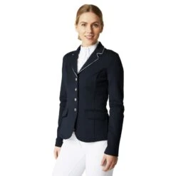 Horze Women's Martina Show Coat - Dark Navy/White -Best Equestrian Supplies 532885 800 800