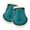 Horze Caliber Faux Fur Fetlock Boots - Storm Green -Best Equestrian Supplies 533307 800 800