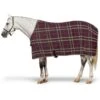 Pessoa Wool Cooler - Carob Brown/Fuchsia Plaid -Best Equestrian Supplies 533808 800 800