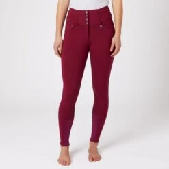 Horze Women's Tara Full Seat Breeches - Anemone Dark Pink 11 Horze Women's Tara Full Seat Breeches - Anemone Dark Pink -Best Equestrian Supplies 542218 800 800