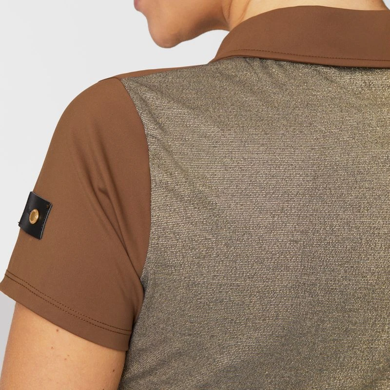 Horze Women's Sagira Breathable Quick Dry Training Shirt - Bison Dark Brown 4 Horze Women's Sagira Breathable Quick Dry Training Shirt - Bison Dark Brown - Image 2