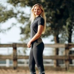 Horze Women's Sagira Full Seat Tights - Dark Navy 9 Horze Women's Sagira Full Seat Tights - Dark Navy -Best Equestrian Supplies 543533 800 800