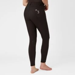 Horze Women's Kaitlin Knee Patch Breeches - After Dark Brown -Best Equestrian Supplies 543663 800 800