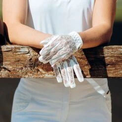 B Vertigo Women's Cooling Lace Riding Gloves - White 9 B Vertigo Women's Cooling Lace Riding Gloves - White -Best Equestrian Supplies 544544 800 800