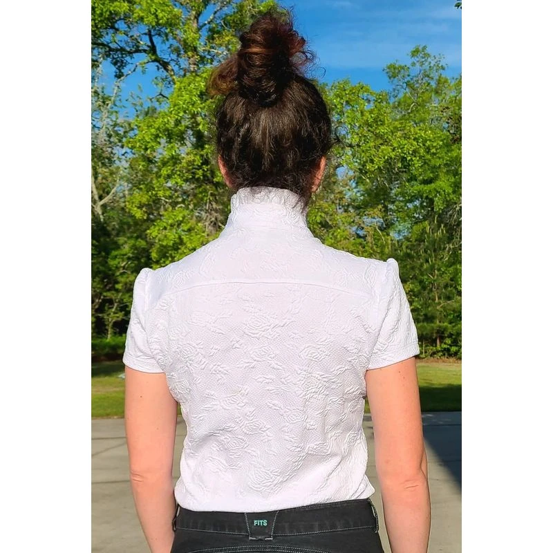 FITS Women's Ruffles II Show Shirt - White 4 FITS Women's Ruffles II Show Shirt - White - Image 2