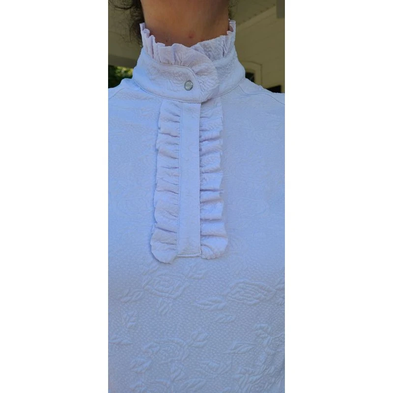 FITS Women's Ruffles II Show Shirt - White 6 FITS Women's Ruffles II Show Shirt - White - Image 4