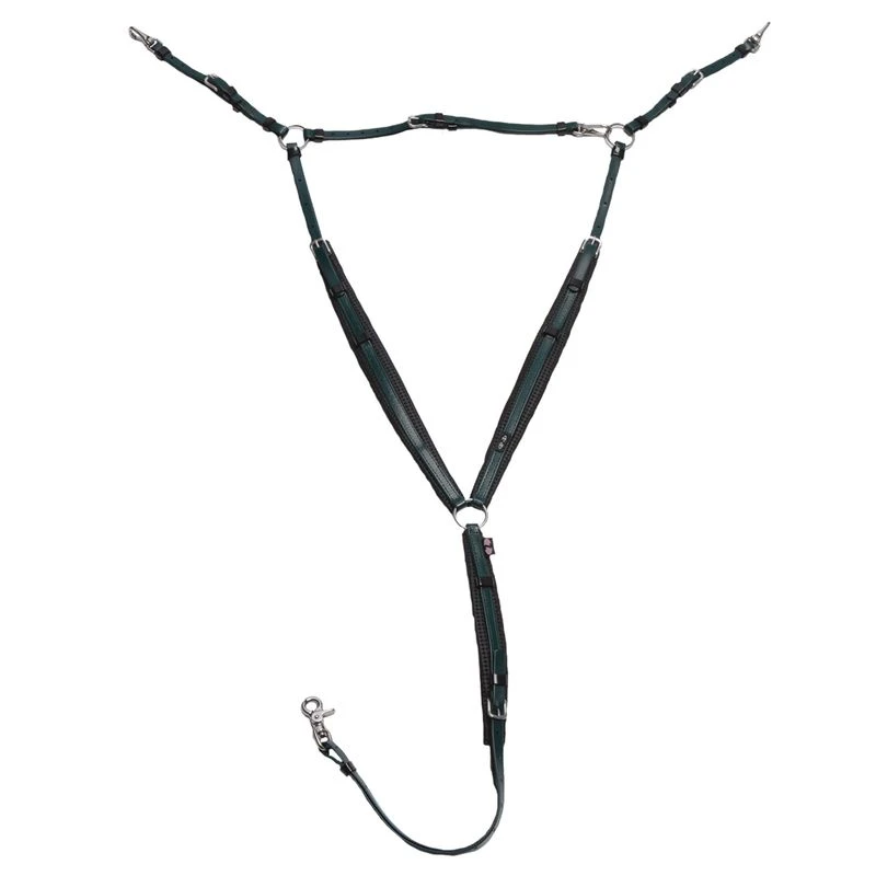 Zilco Deluxe Endurance Breastplate - Hunter Green 3 Zilco Deluxe Endurance Breastplate - Hunter Green