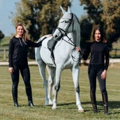 Horze Women's Nicki Breathable Technical Full Seat Tights - Black 11 Horze Women's Nicki Breathable Technical Full Seat Tights - Black -Best Equestrian Supplies 548224 800 800