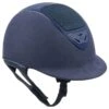 IRH IR4G XLT Helmet - Navy Amara Suede/Gloss Navy Frame -Best Equestrian Supplies 555023 800 800