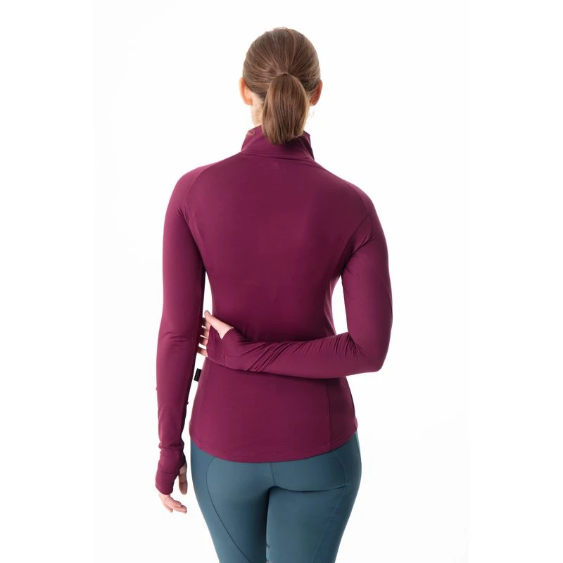 Horseware Women's Thea Tech Quarter Zip Fleece - Beetroot 4 Horseware Women's Thea Tech Quarter Zip Fleece - Beetroot - Image 2