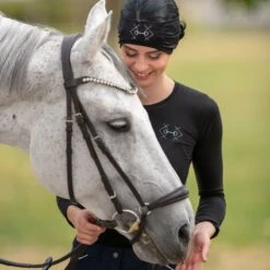 Cavalliera Bit Ear Warmer - Black -Best Equestrian Supplies 558579 800 800