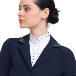 Cavalliera Women's Diva Purity Show Jacket - Navy Blue -Best Equestrian Supplies 558645 800 800
