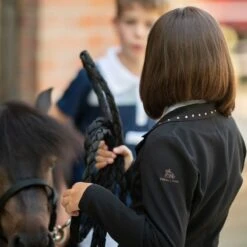 Cavalliera Kids' I Love Crystals Show Jacket - Black/Rose Gold 13 Cavalliera Kids' I Love Crystals Show Jacket - Black/Rose Gold -Best Equestrian Supplies 558659 800 800