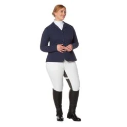 Kerrits Women's Stretch Competitor Koat 4 Snap - Navy -Best Equestrian Supplies 567400 800 800