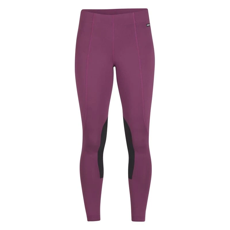 Kerrits Women's Flow Rise Knee Patch Performance Tights - Magenta 3 Kerrits Women's Flow Rise Knee Patch Performance Tights - Magenta