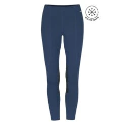 Kerrits Kids' Fleece Lite II Knee Patch Tights - Admiral Herringbone