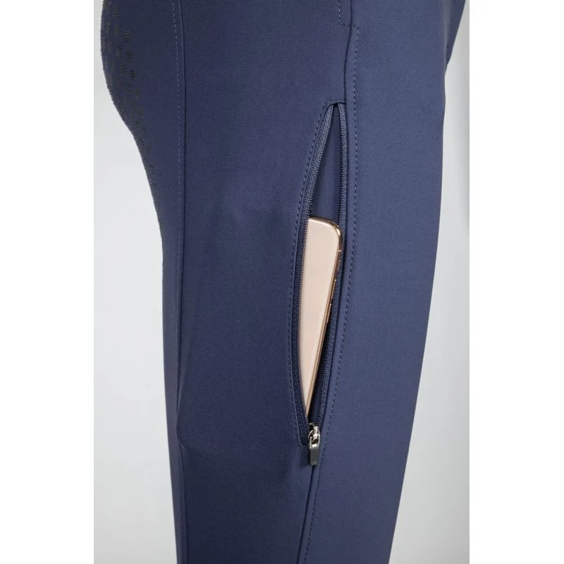 Back On Track Women's Julia Knee Patch Breeches - Navy 5 Back On Track Women's Julia Knee Patch Breeches - Navy - Image 3