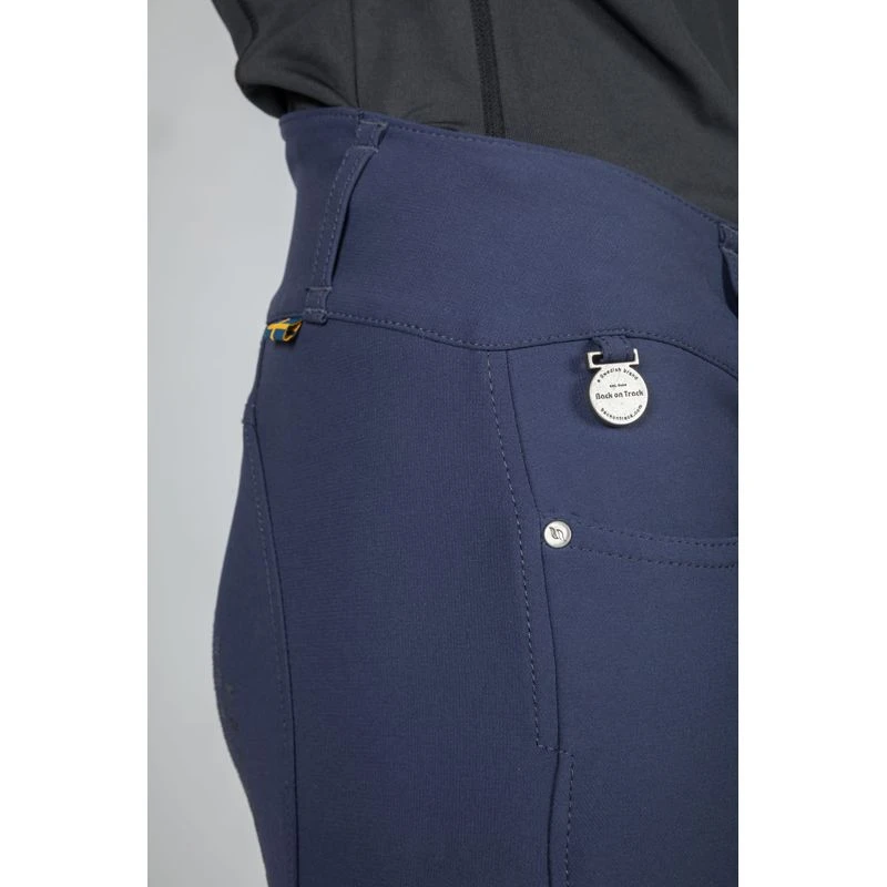 Back On Track Women's Julia Knee Patch Breeches - Navy 6 Back On Track Women's Julia Knee Patch Breeches - Navy - Image 4