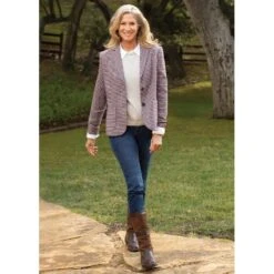 EQL Women's Hackney Check Blazer - Multi -Best Equestrian Supplies 582544 800 800