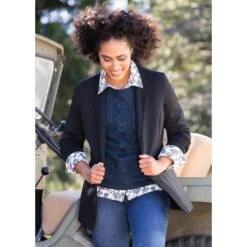 EQL Women's Ponte Blazer - Black -Best Equestrian Supplies 582576 800 800