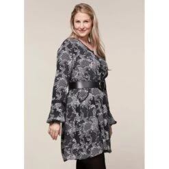 EQL Women's Ecovero Boheme Tunic Dress - Black Patchwork Paisley -Best Equestrian Supplies 582616 800 800