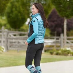 Horze Women's Everly Knee Patch Winter Riding Tights - Black -Best Equestrian Supplies 583130 800 800