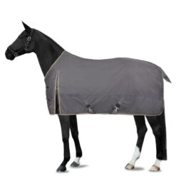 Horze Glasgow Heavy Weight Turnout Blanket 350g - Blackened Pearl