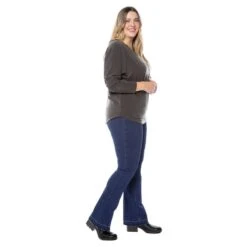 EQL Women's In Motion Bootcut Jean W/Raw Hem - Midnight Wash 17 EQL Women's In Motion Bootcut Jean W/Raw Hem - Midnight Wash -Best Equestrian Supplies 584679 800 800