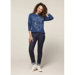 EQL Women's In Motion Jean - Dark Rinse -Best Equestrian Supplies 585221 800 800