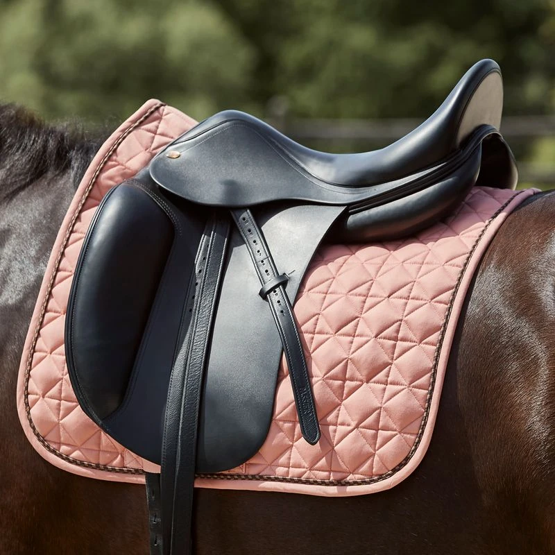 Horze Coventry Cooling Dressage Saddle Pad - Coral Pink 5 Horze Coventry Cooling Dressage Saddle Pad - Coral Pink - Image 3