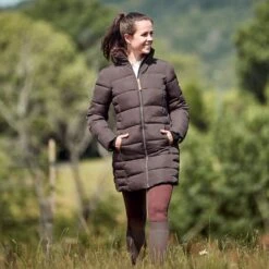 Horze Women's Claire Side Zip Riding Jacket - French Roast -Best Equestrian Supplies 586778 800 800