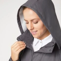 Horze Women's Rory Waterproof Riding Rain Jacket & Pants Set - Blackened Pearl -Best Equestrian Supplies 586863 800 800