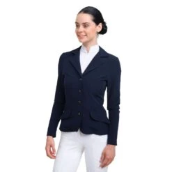 Cavalliera Women's Primetime Show Jacket - Navy Blue