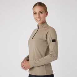 Horze Women's Katya Training Shirt - Roasted Cashew -Best Equestrian Supplies 590620 800 800