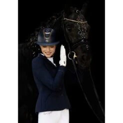 Fair Play Women's Taylor Rose Gold Show Jacket - Black -Best Equestrian Supplies 593486 800 800