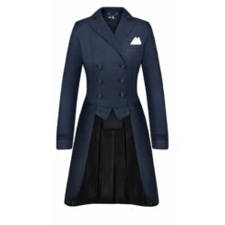 Fair Play Women's Dorothee Comfimesh Shadbelly Coat - Navy
