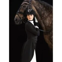 Fair Play Women's Dorothee Comfimesh Shadbelly Coat - Navy -Best Equestrian Supplies 593816 800 800