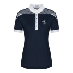 Fair Play Women's Letizia Short Sleeve Competition Shirt - Navy