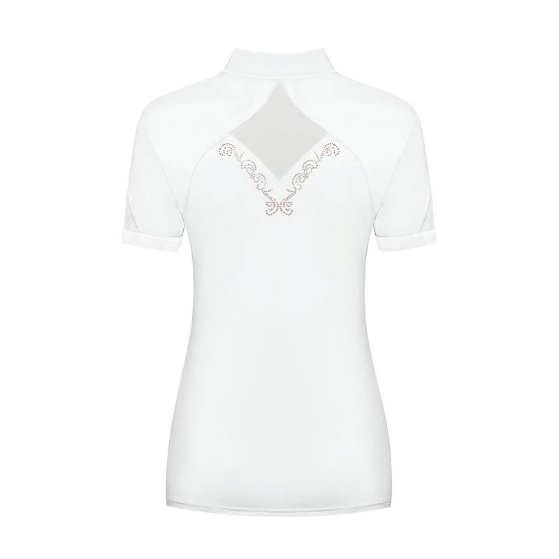 Fair Play Women's Cathrine Rose Gold Short Sleeve Competition Shirt - White 4 Fair Play Women's Cathrine Rose Gold Short Sleeve Competition Shirt - White - Image 2