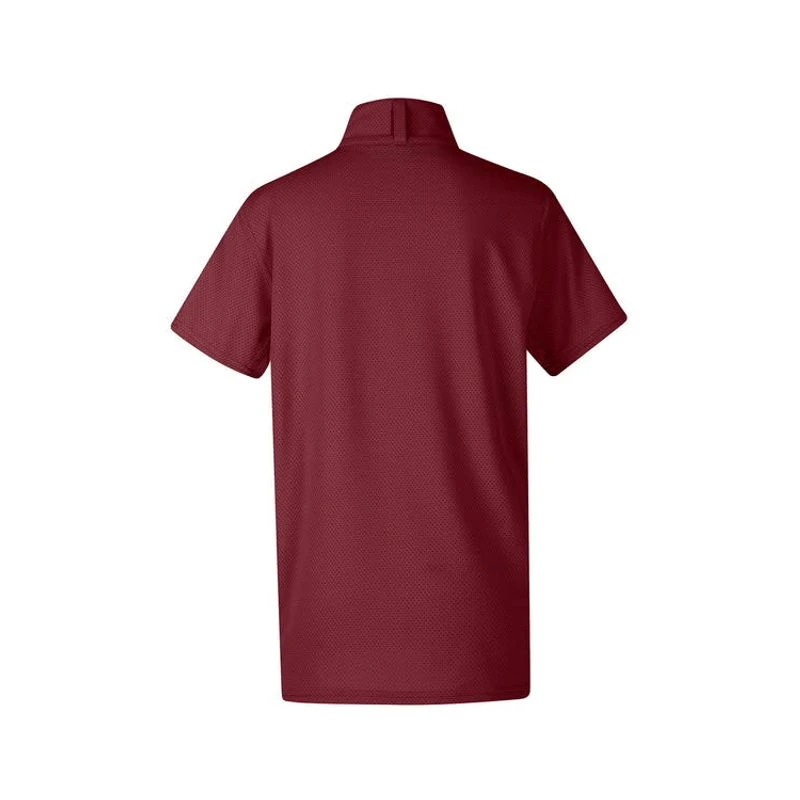 Kerrits Kids' Ice Fil Lite Short Sleeve Shirt - Burgundy 4 Kerrits Kids' Ice Fil Lite Short Sleeve Shirt - Burgundy - Image 2